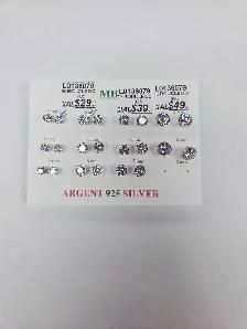 Paire de boucle d'oreille en argent 925