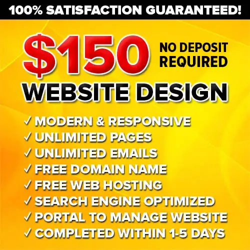 $150-300 ⏩ WEBSITE DESIGN - WEB DEVELOPMENT - WEB DESIGN