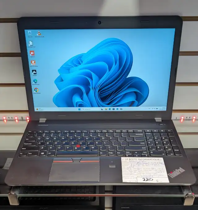 Laptop Lenovo E560 15,6' i7-6500U | 16Go DDR4 SSD 512Go R7 M370