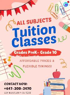 Affordable Online Tutor - (PreK- Grade 10)
