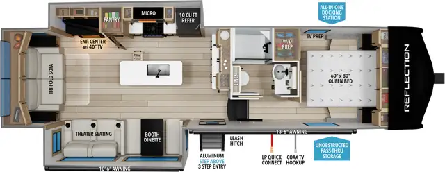 Reflection 150 Series 295RL – Lightweight Luxury Fifth Wheel - Photo 10