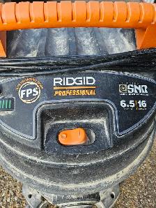 Rigid Shop Vac, 16 gallon, 6.5 hp, $ 80
