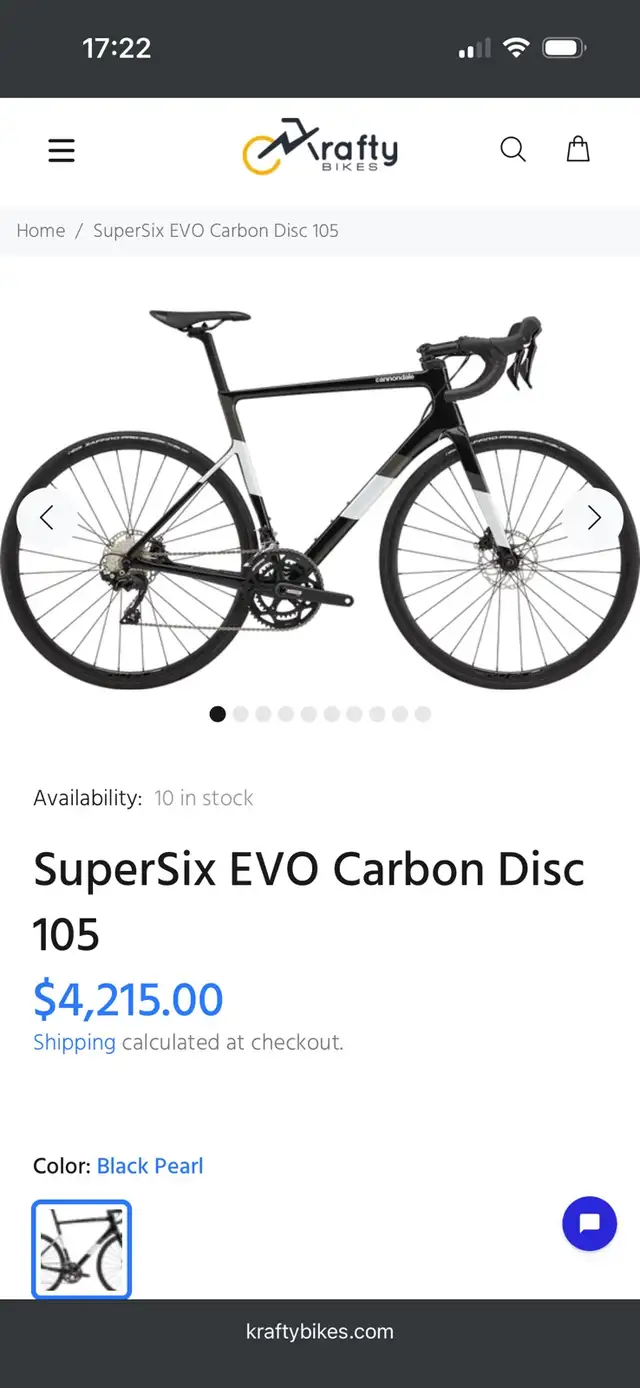 FIRESALE - Cannondale Supersix EVO carbon disc 105 - 56cm (L)