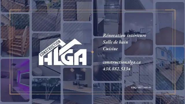 Construction & rénovation résidentielle - 438-882-5134