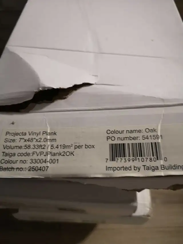 816 sq ft of glue down LVP Oak colour flooring - Photo 3