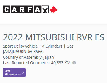 2022 Mitsubishi RVR ES AWD-41217 KMS! ONE OWNER! CERTIFIED! - Photo 2