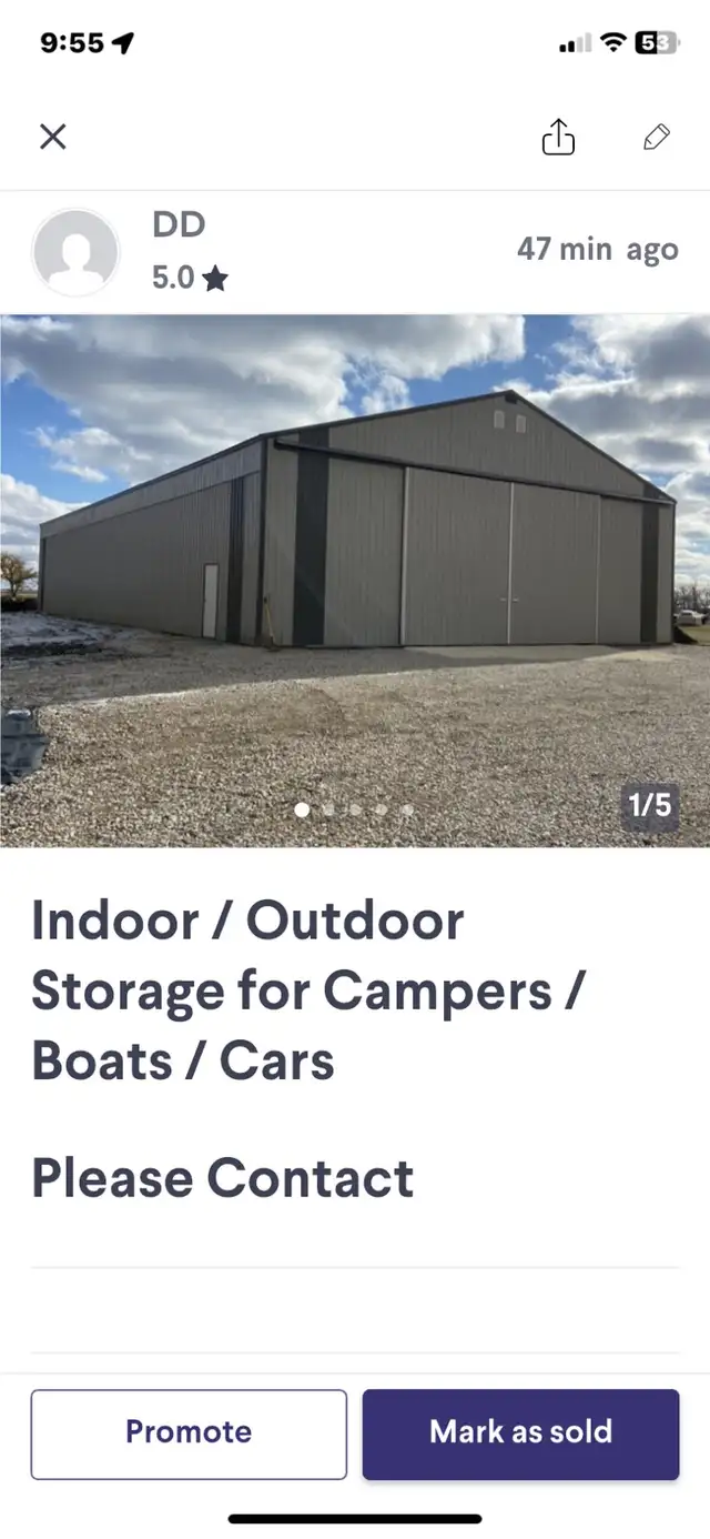 Indoor  Outdoor  Storage For Campers,  Boats,  Cars