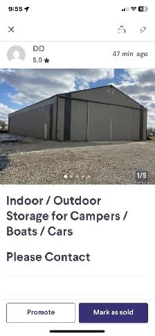 Indoor  Outdoor  Storage For Campers,  Boats,  Cars