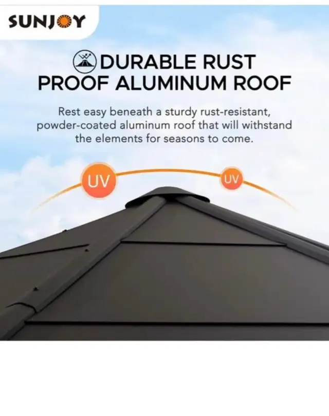 15’ x 15’ Octagon hardtop gazebo - Photo 4