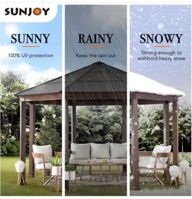 15’ x 15’ Octagon hardtop gazebo - Photo 5