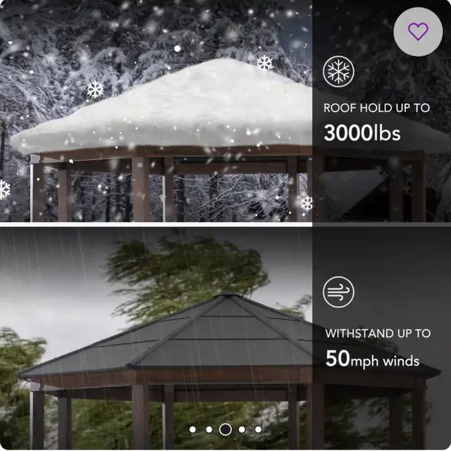 15’ x 15’ Octagon hardtop gazebo - Photo 6