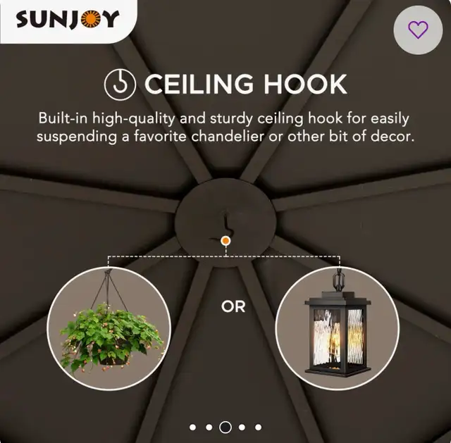 15’ x 15’ Octagon hardtop gazebo - Photo 7