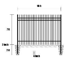 240FT Industrial Site Fencing 10’×7’ (24 Panels) - Photo 2