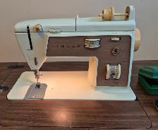 Antique Singer Sewing Machine with built-in Desk