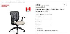 Global Roma® Mesh Medium Posture Back with Arms -1906! - Photo 3