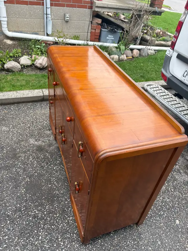 Free delivery antique Vintage Wooden Sideboard - Photo 2