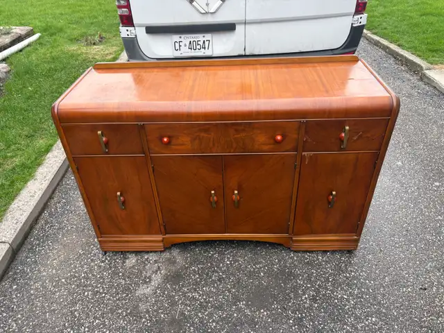 Free delivery antique Vintage Wooden Sideboard - Photo 7