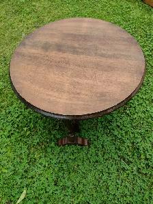 Vintage tilt top accent table