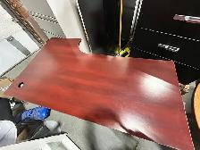 Teknion Crescent Electric Height Adjustable Desk