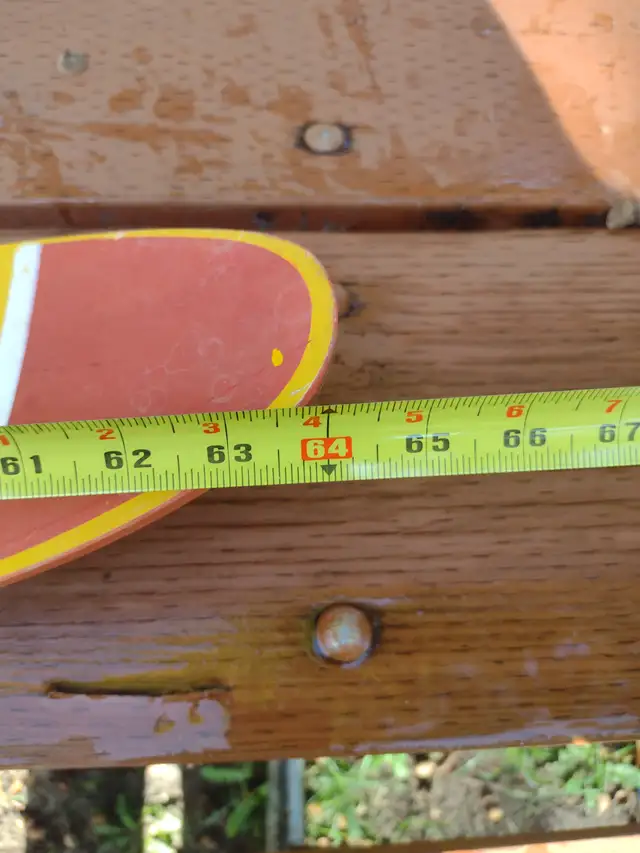 Vintage Funnel Tunnel western wood waterskie 64 long - Photo 2