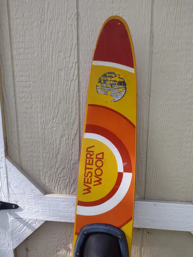 Vintage Funnel Tunnel western wood waterskie 64 long - Photo 7