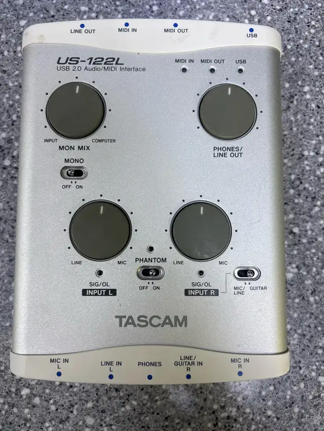 Tascam US-122 USB 2 Channel Audio Interfaces - Photo 5