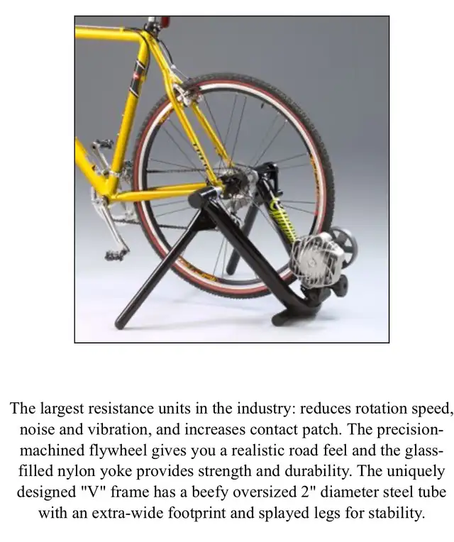 CycleOps Fluid 2 Bike Trainer for sale