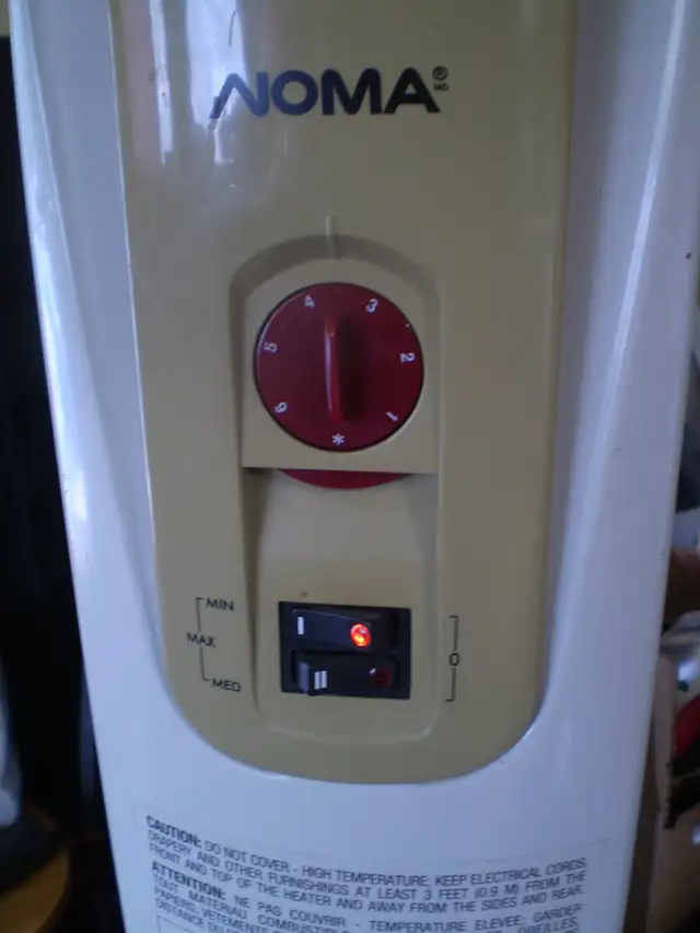 NOMA EW2307C OIL FILLED PORTABLE SPACE HEATER 1500 WATTS- $50 - Photo 3