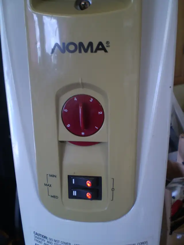 NOMA EW2307C OIL FILLED PORTABLE SPACE HEATER 1500 WATTS- $50 - Photo 5