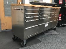 Heavy Duty 72" SS Workbench w/ Wheels