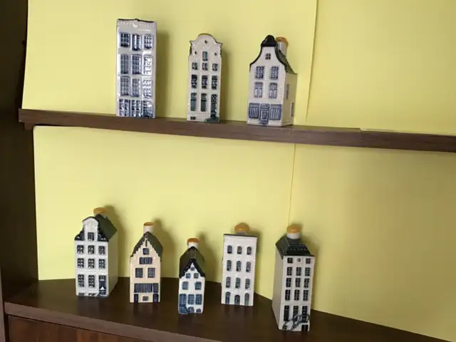 Décoration intérieure 8 maisons en Céramique bleues