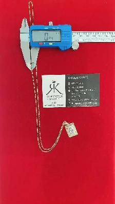 14k yellow gold chain & pendant # 388_14 - Photo 7