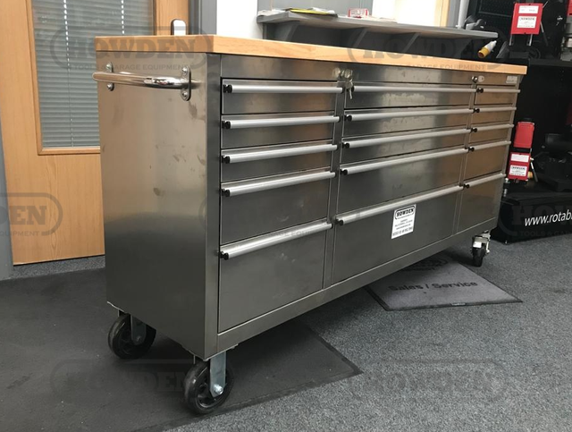 Heavy Duty 72" SS Workbench 15 Drawer