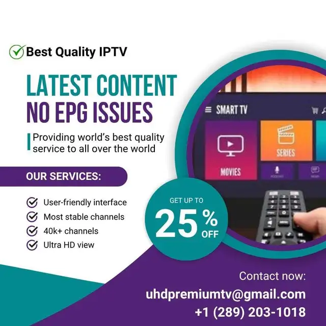 4K quality I.P.T.V subscription