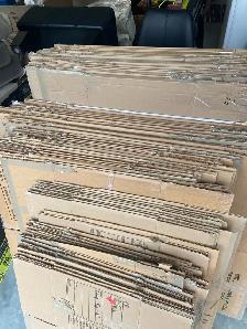 Moving boxes and paper