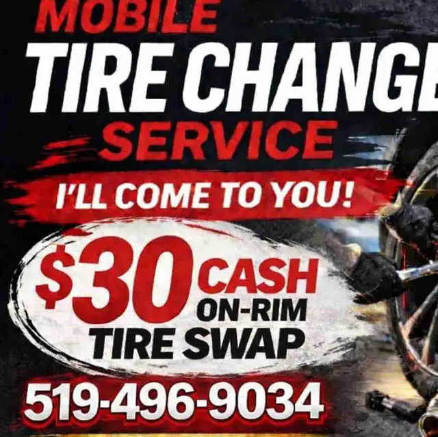 SAME DAY TIRE CHANGE SERVICE - I COME TO YOU