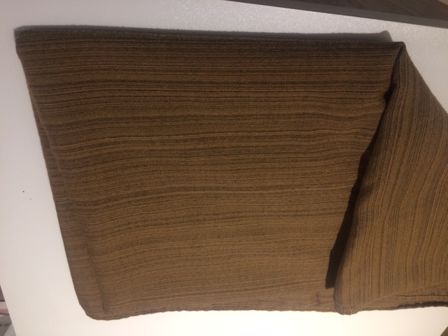 BELLE GRANDE NAPPE 102'x58' RAYÉE BEIGE BRUN 100%POLYESTER$20.00 - Photo 3