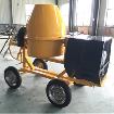 Mobile Cement Mixer with 4 Wheels