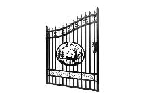16FT Ornamental Iron Gate w/ Deer - Photo 6