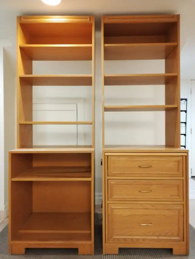 Solid Oak Bookcases