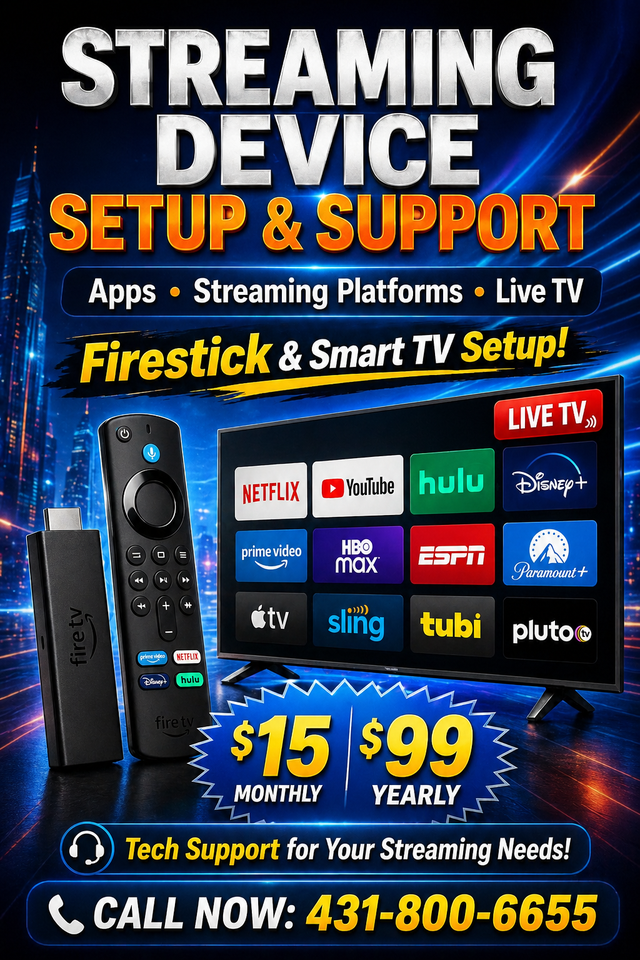Smart TV & Firestick Setup Service – Affordable Plans