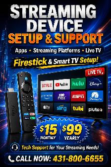 Smart TV & Firestick Setup Service – Affordable Plans
