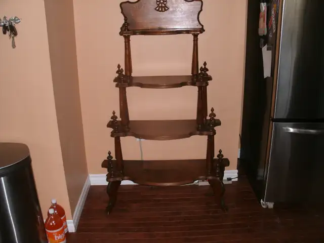 Antique decorative shelving unit