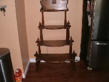 Antique decorative shelving unit