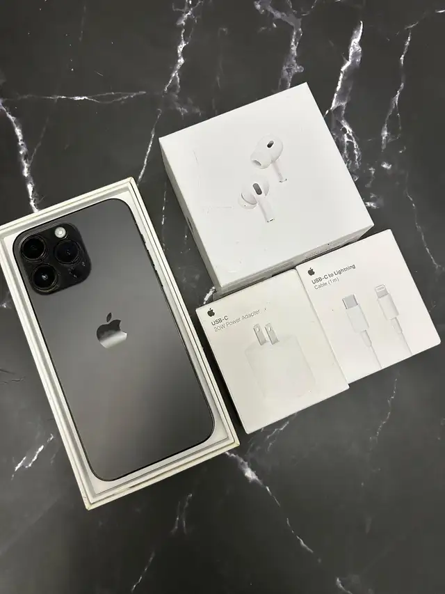 iPhone 14 Pro Max 128gb Airpods Pkg/Delivery