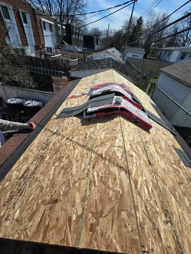 Toiture pour cabanon / pose de bardeaux