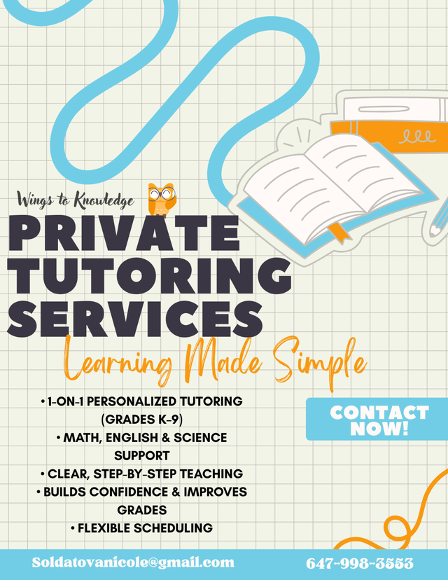 UofT Student Tutor (Math, Science, English K–9)