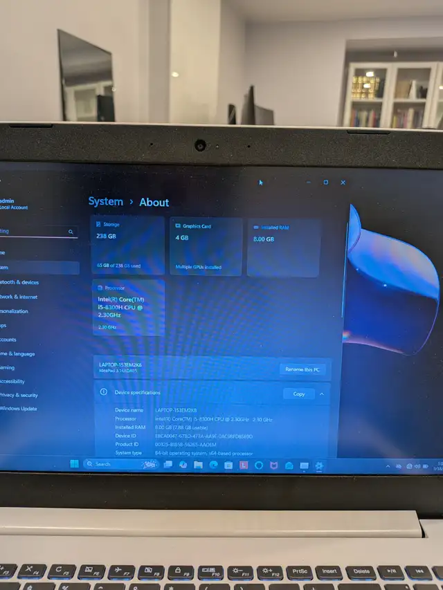 Lenovo Ideapad 330-15ICH i5 8300H 4c/8t with GTX1050 4GB