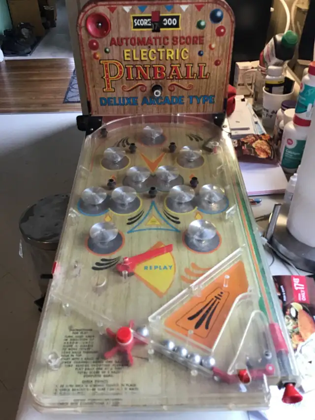 WORKING "MARX" VINTAGE ELECTRIC TABLETOP PINBALL MACHINE