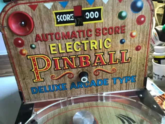 WORKING "MARX" VINTAGE ELECTRIC TABLETOP PINBALL MACHINE - Photo 2